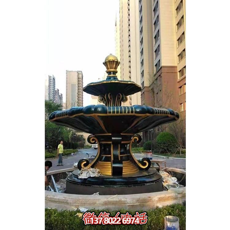歐式風格石雕大型噴泉雕塑，點綴別墅小區