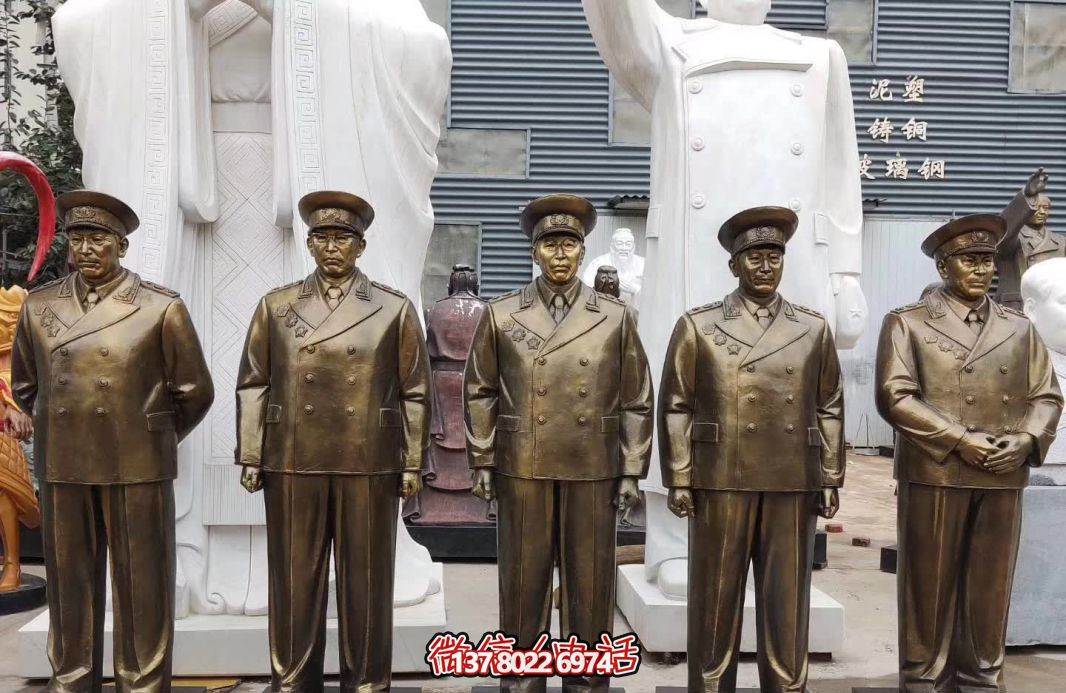 仿銅偉人元帥玻璃鋼雕塑，締造景區世界十大經典