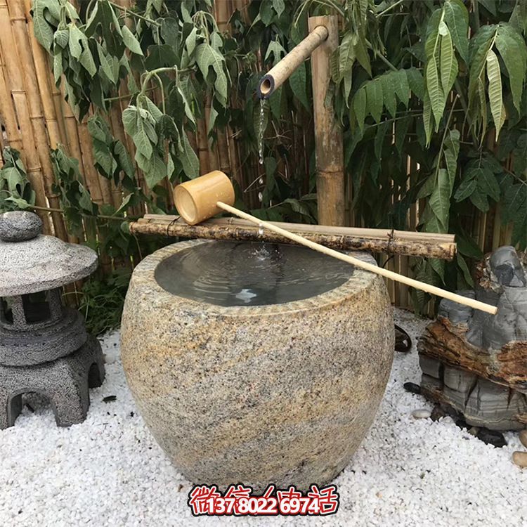 仿古砂石雕塑花盆，創意舊風裝飾景區