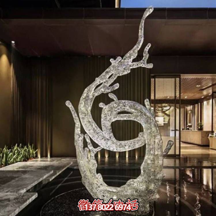 不銹鋼浪花雕塑，創(chuàng)意廣場裝飾