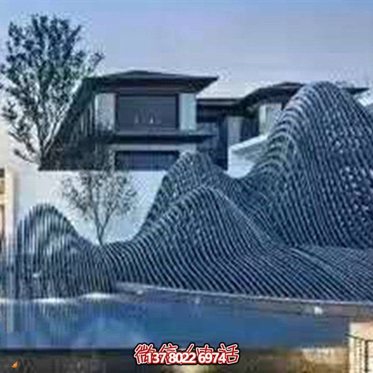 藝術(shù)水滴不銹鋼鏡面小品點(diǎn)綴庭院、酒店的時(shí)尚飾品