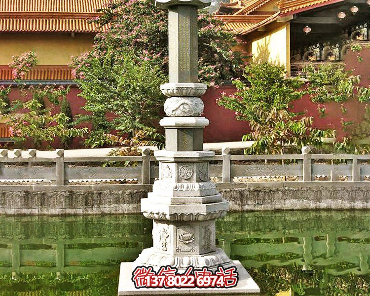 戶(hù)外公園大型景觀雕塑石雕經(jīng)幢園林?jǐn)[件